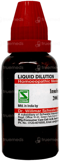 Dr Willmar Schwabe Insulinum 200ch Dilution 30ml