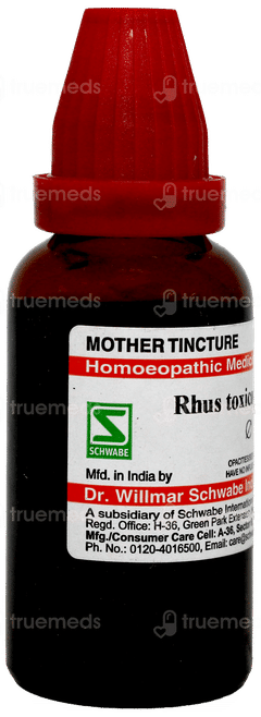 Dr Willmar Schwabe Rhus Toxicodendron Q Mother Tincture 30ml