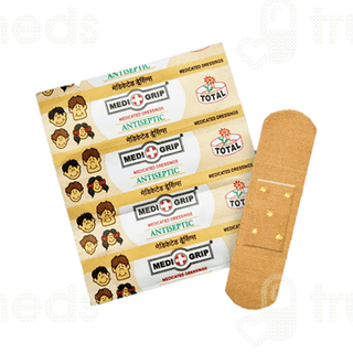 Medigrip Stretch Medicated Dressing Fabric Band Aid 100