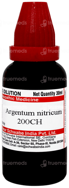 Dr Willmar Schwabe Argentum Nitricum 200ch Dilution 30ml