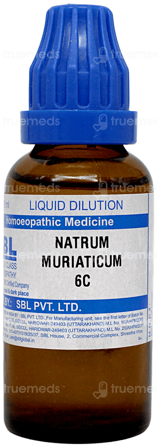 Sbl Natrum Muriaticum 6c Dilution 30ml