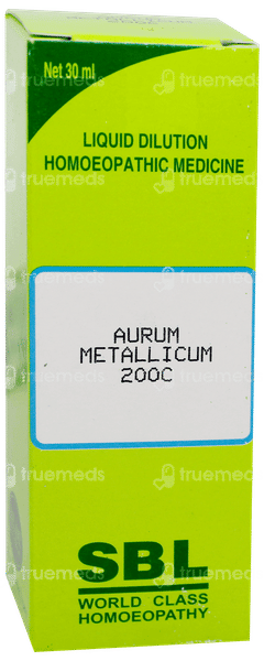 Sbl Aurum Metallicum 200c Dilution 30ml