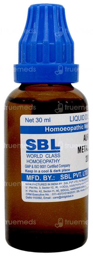 Sbl Aurum Metallicum 200c Dilution 30ml