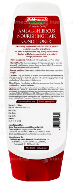 Baidyanath Amla And Hibiscus Nourishing Hair Conditioner 200ml