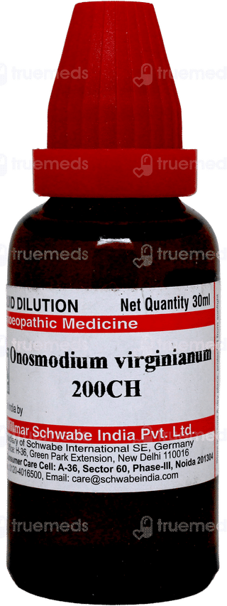 Dr Willmar Schwabe Onosmodium Virginianum 200ch Dilution 30ml