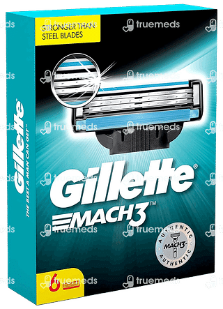 Gillette Mach 3 Shaving Razor Blades 6