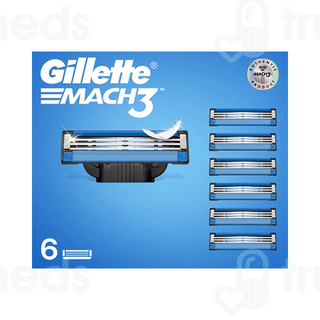 Gillette Mach 3 Shaving Razor Blades 6