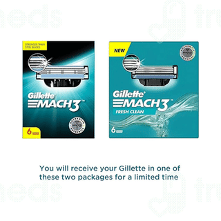 Gillette Mach 3 Shaving Razor Blades 6