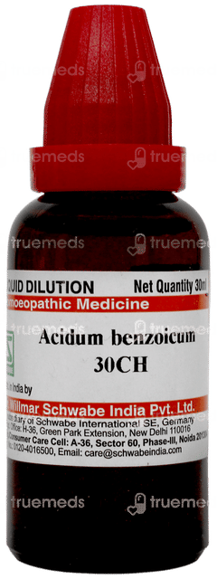 Dr Willmar Acidum Benzoicum 30 CH Dilution 30 ML