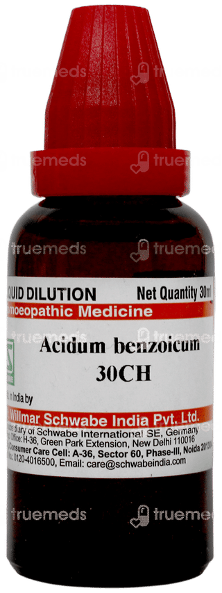Dr Willmar Acidum Benzoicum 30 CH Dilution 30 ML