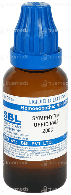 Sbl Symphytum Officinale 200c Dilution 30ml Sbl Symphytum Officinale 200c Dilution 30ml