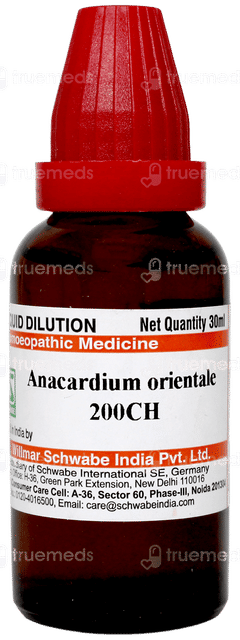Dr Willmar Schwabe Anacardium Orientale 200ch Dilution 30ml