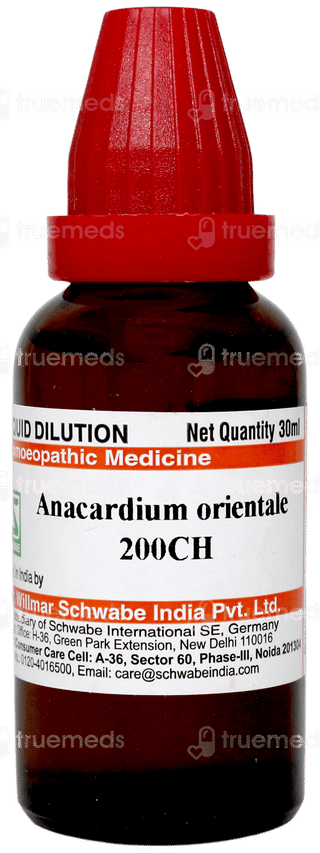 Dr Willmar Schwabe Anacardium Orientale 200ch Dilution 30ml