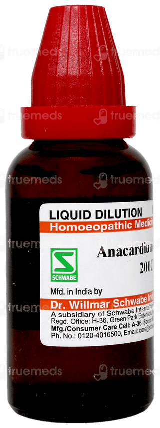 Dr Willmar Schwabe Anacardium Orientale 200ch Dilution 30ml