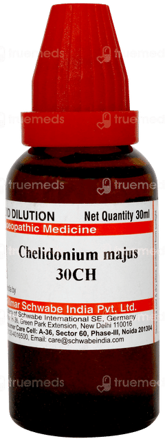 Dr Willmar Chelidonium Majus 30 Ch Dilution 30 ML Dr Willmar Chelidonium Majus 30 Ch Dilution 30 ML