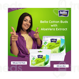 Bella Cotton Care Aloe Vera With Paper Stick Buds 200