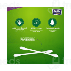 Bella Cotton Care Aloe Vera With Paper Stick Buds 200