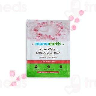 Mamaearth Rose Water Bamboo Sheet Mask 25gm