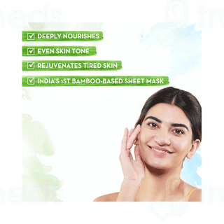 Mamaearth Rose Water Bamboo Sheet Mask 25gm