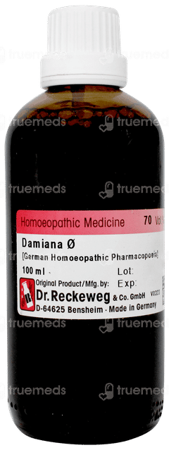 Dr Reckeweg Damiana Q Mother Tincture 100ml
