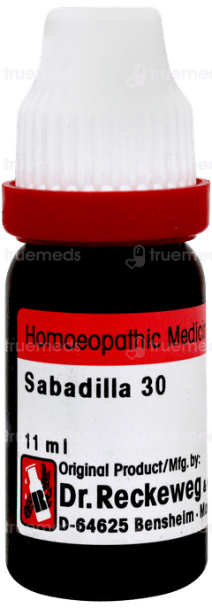 Dr Reckeweg Sabadilla 30 Dilution 11ml