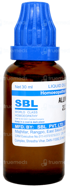 Sbl Alumina 200c Dilution 30ml