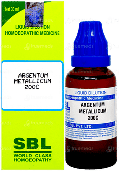 Sbl Argentum Metallicum 200c Dilution 30ml