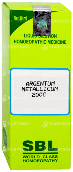 Sbl Argentum Metallicum 200c Dilution 30ml
