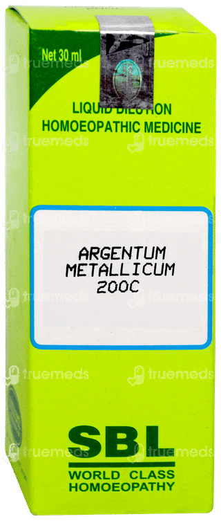 Sbl Argentum Metallicum 200c Dilution 30ml