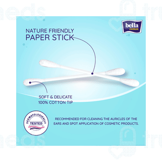 Bella Cotton Paper Stick Buds 200