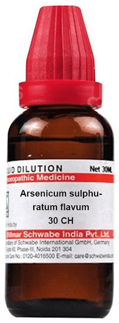Dr Willmar Schwabe Arsenicum Sulphuratum Flavum 30ch Dilution 30ml Dr Willmar Schwabe Arsenicum Sulphuratum Flavum 30ch Dilution 30ml