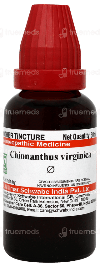 Dr Willmar Schwabe Chionanthus Virginica Q Mother Tincture 30ml