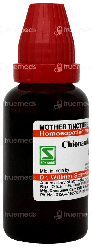 Dr Willmar Schwabe Chionanthus Virginica Q Mother Tincture 30ml