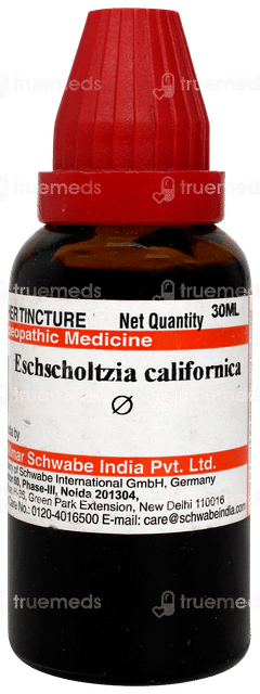 Dr Willmar Schwabe Eschscholtzia Californica Q Mother Tincture 30ml