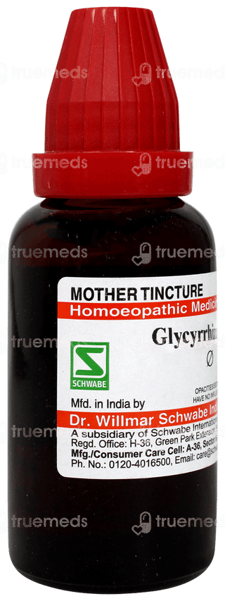 Dr Willmar Schwabe Glycyrrhiza Glabra Q Mother Tincture 30ml