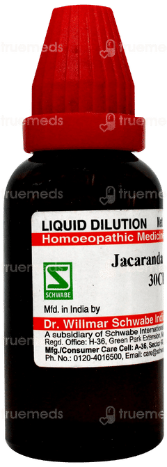 Dr Willmar Schwabe Jacaranda Caroba 30 CH Dilution 30 ML