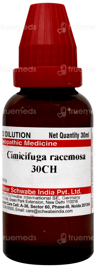Dr Willmar Schwabe Cimicifuga Racemosa 30 Ch Dilution 30 ML