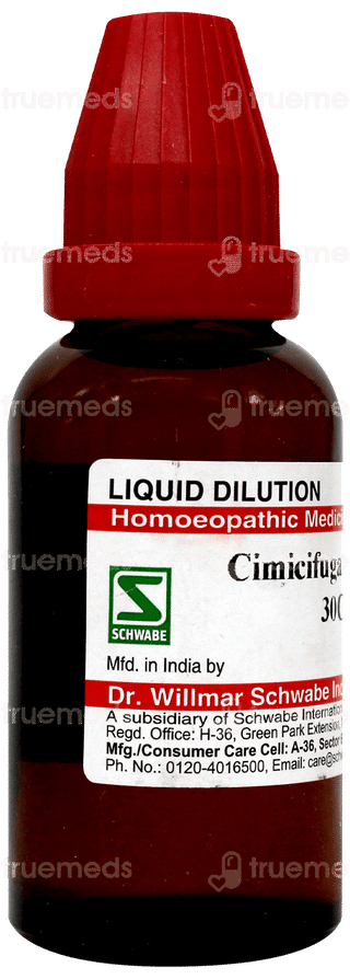 Dr Willmar Schwabe Cimicifuga Racemosa 30 Ch Dilution 30 ML