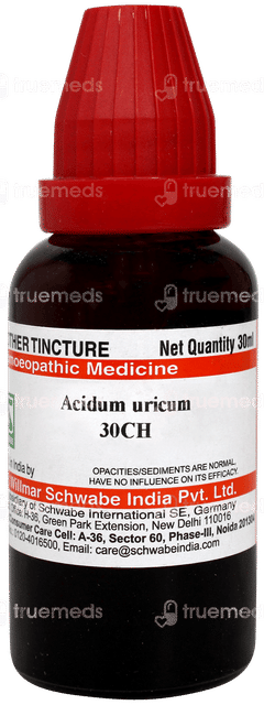 Dr Willmar Schwabe Acidum Uricum 30 Ch Dilution 30 ML