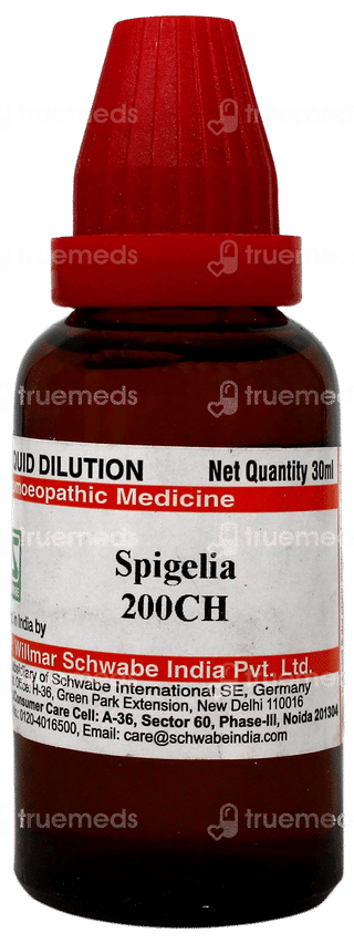 Dr Willmar Schwabe Spigelia 200 Ch Dilution 30 Ml