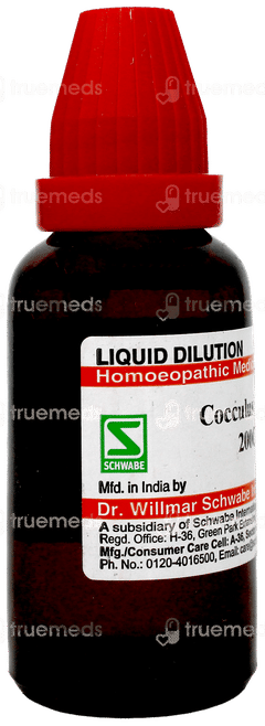 Dr Willmar Schwabe Cocculus Indicus 200ch Dilution 30ml