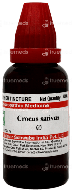 Dr Willmar Schwabe Crocus Sativus Q Mother Tincture 30 ML