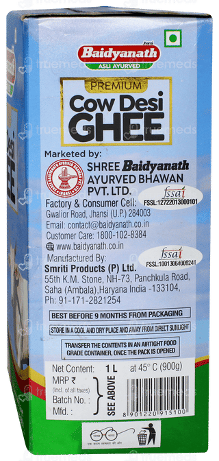Baidyanath Premium Cow Desi Ghee 1 L
