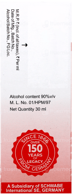 Dr Willmar Schwabe Aconitum Napellus 30Ch Dilution 30Ml