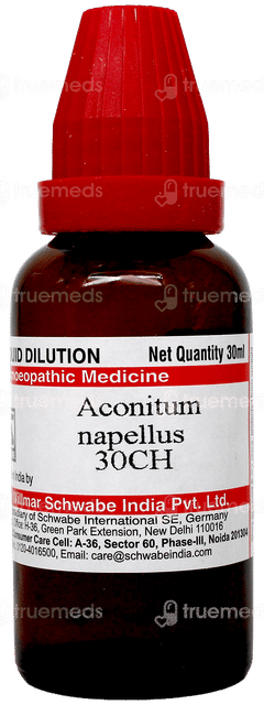 Dr Willmar Schwabe Aconitum Napellus 30Ch Dilution 30Ml