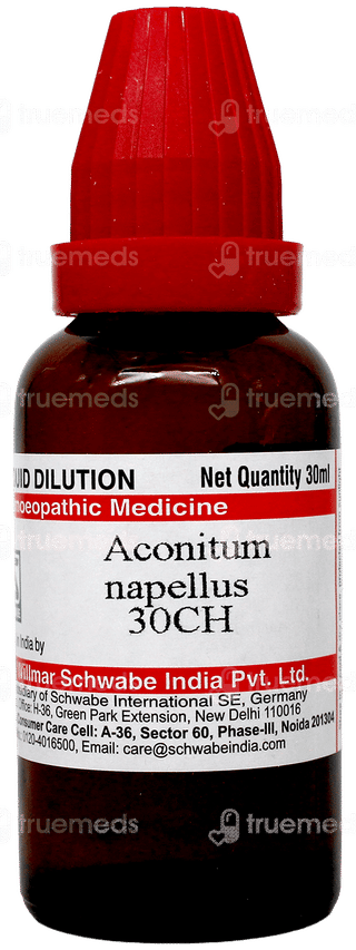 Dr Willmar Schwabe Aconitum Napellus 30Ch Dilution 30Ml