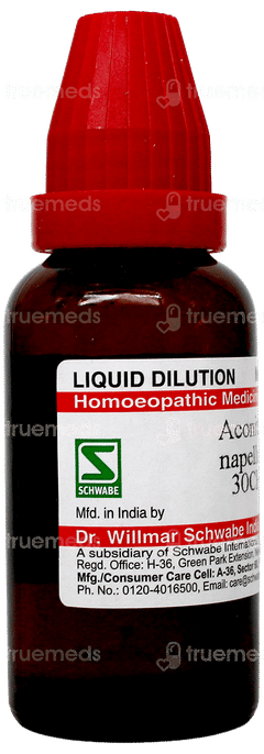 Dr Willmar Schwabe Aconitum Napellus 30Ch Dilution 30Ml