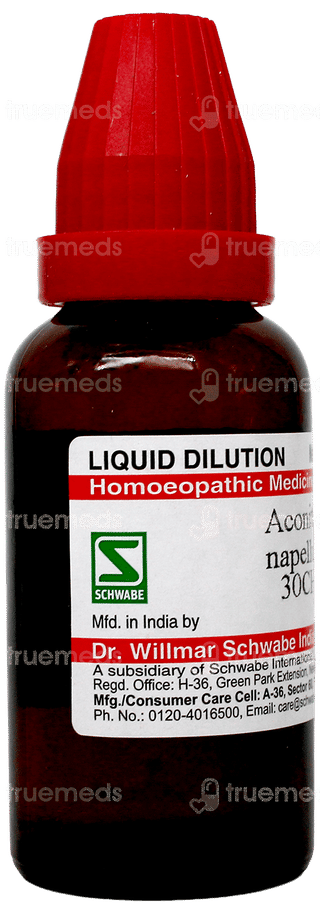 Dr Willmar Schwabe Aconitum Napellus 30Ch Dilution 30Ml