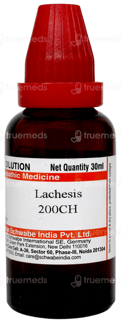 Dr Willmar Schwabe Lachesis 200ch Dilution 30ml