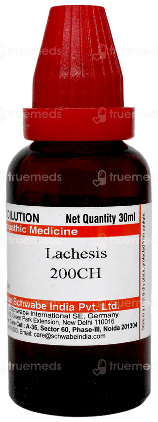 Dr Willmar Schwabe Lachesis 200ch Dilution 30ml